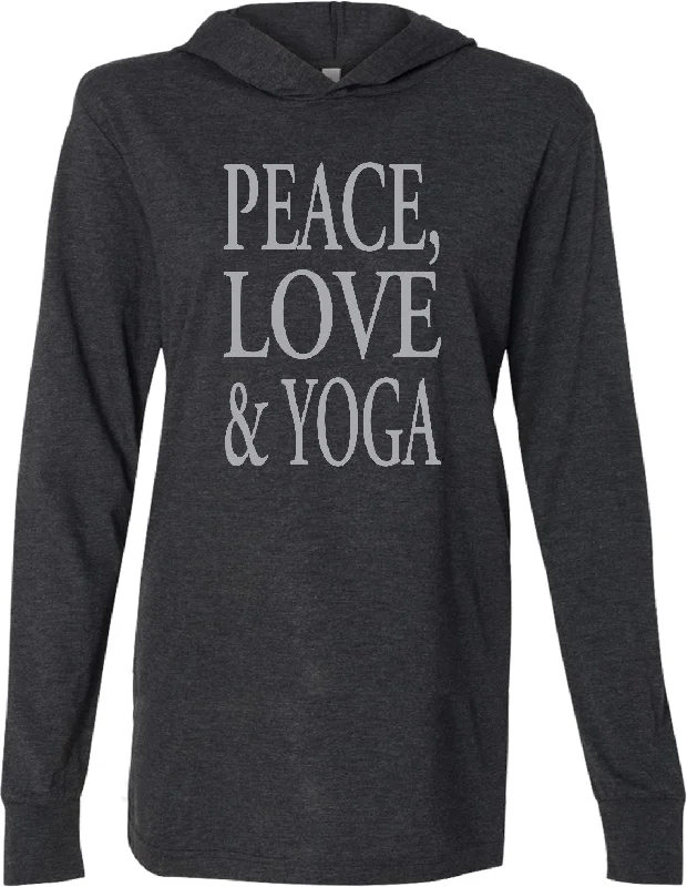 Exclusive Deal Peace Love Yoga Lightweight Hoodie
