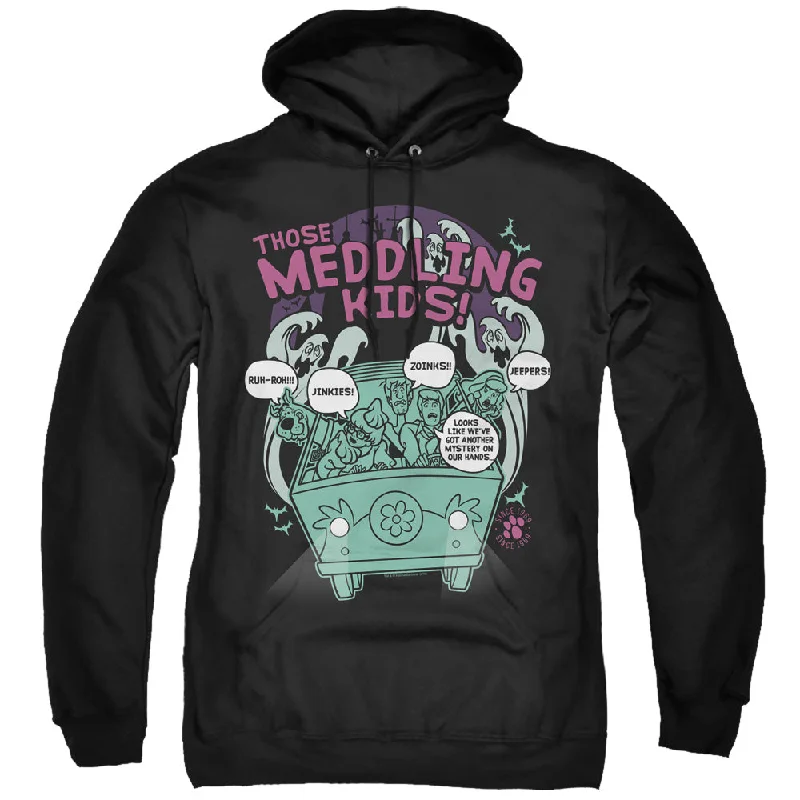 Blowout Deals Scooby Doo Hoodie Those Meddling Kids Black Hoody