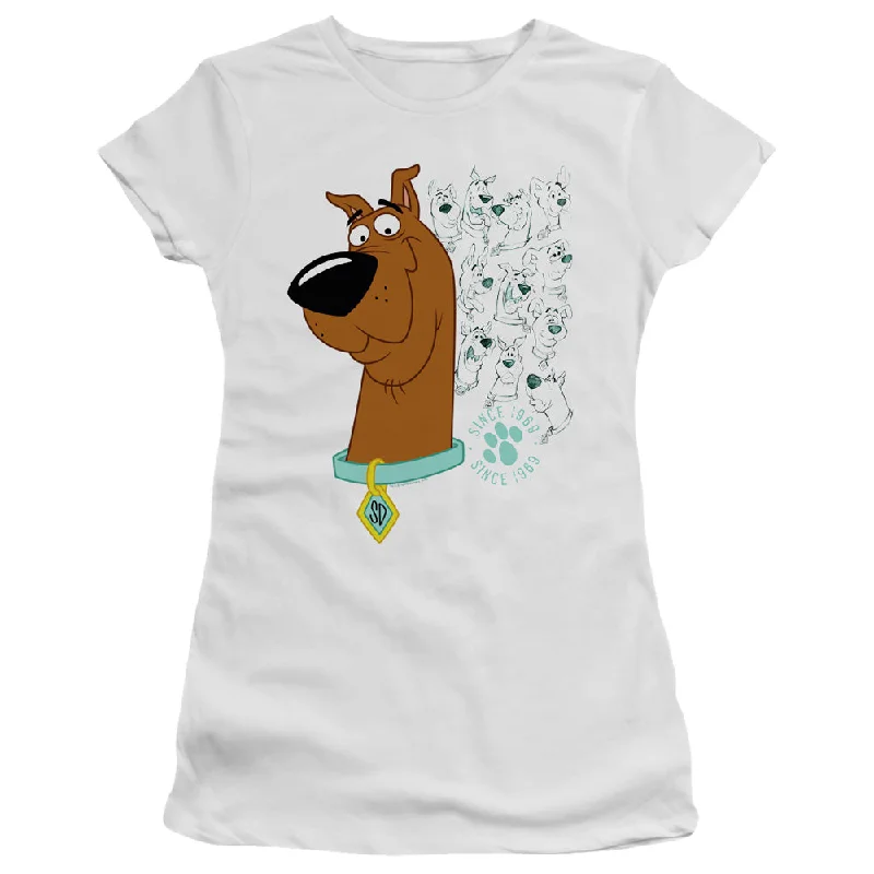 Limited Time Scooby Doo Juniors T-Shirt Evolution White Tee