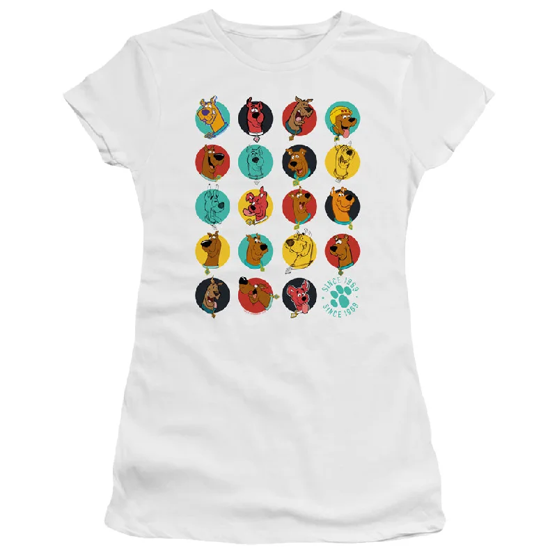 Deal Mania Scooby Doo Juniors T-Shirt Pop Art White Premium Tee