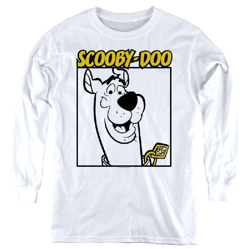Super Sale Scooby Doo Kids Long Sleeve Shirt Sketch White Tee