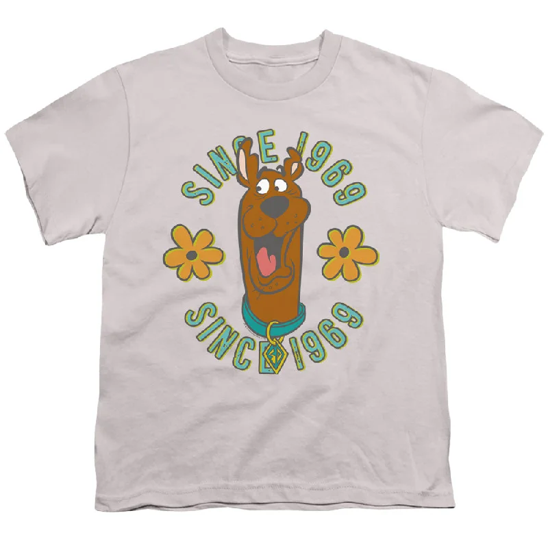 Closeout Scooby Doo Kids T-Shirt Since 1969 Floral Silver Tee