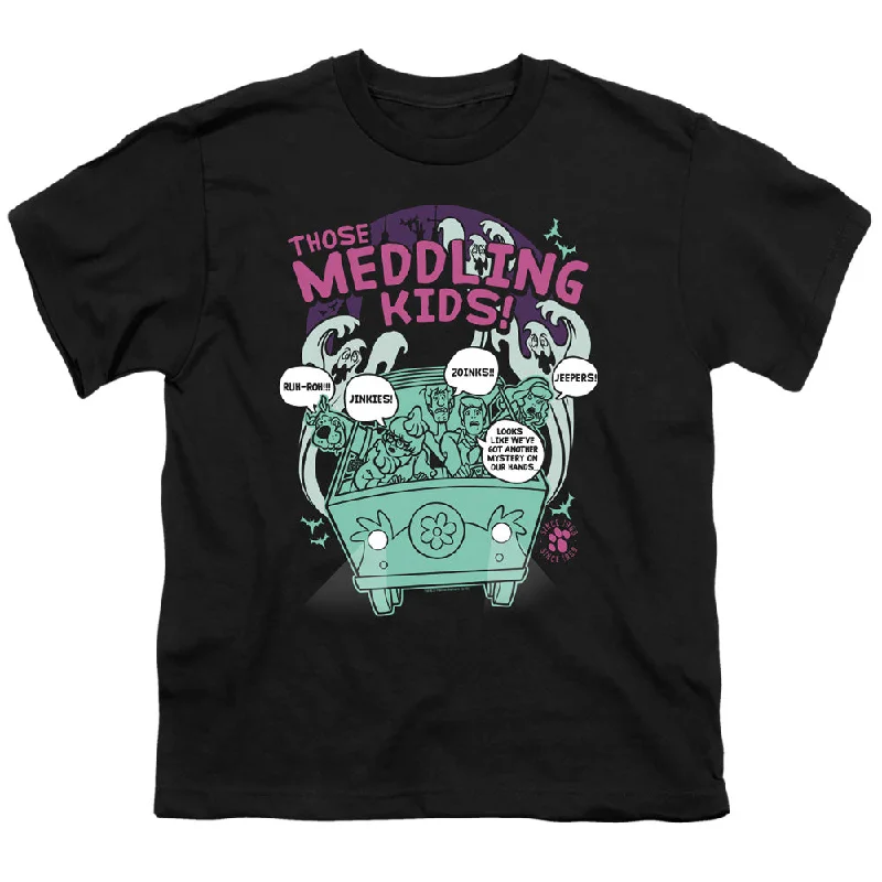 Exclusive Offers Scooby Doo Kids T-Shirt Those Meddling Kids Black Tee