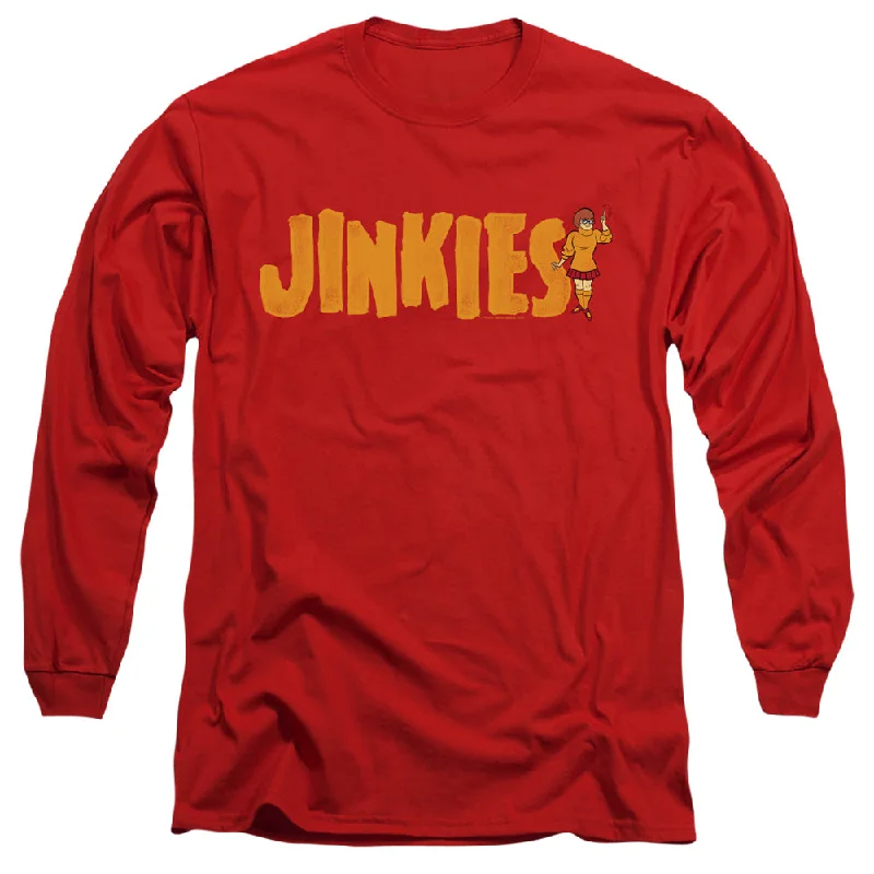 Instant Discount Scooby Doo Long Sleeve T-Shirt Jinkies Red Tee