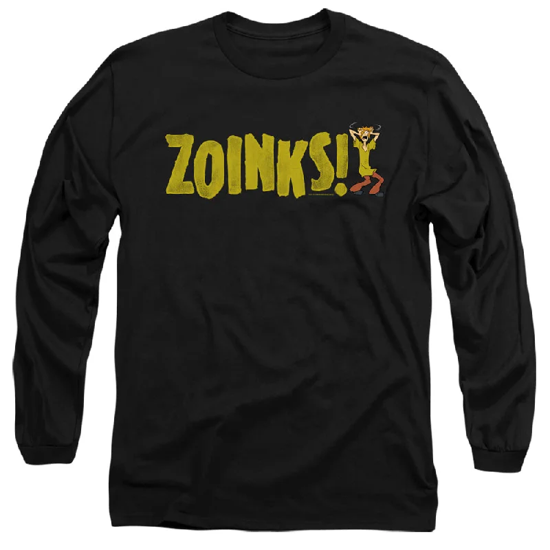 Amazing Deals Scooby Doo Long Sleeve T-Shirt Zoinks Black Tee