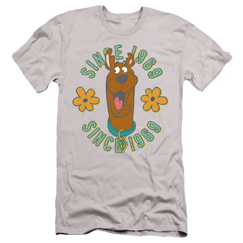 Exclusive Savings Scooby Doo Slim Fit T-Shirt Since 1969 Floral Silver Tee