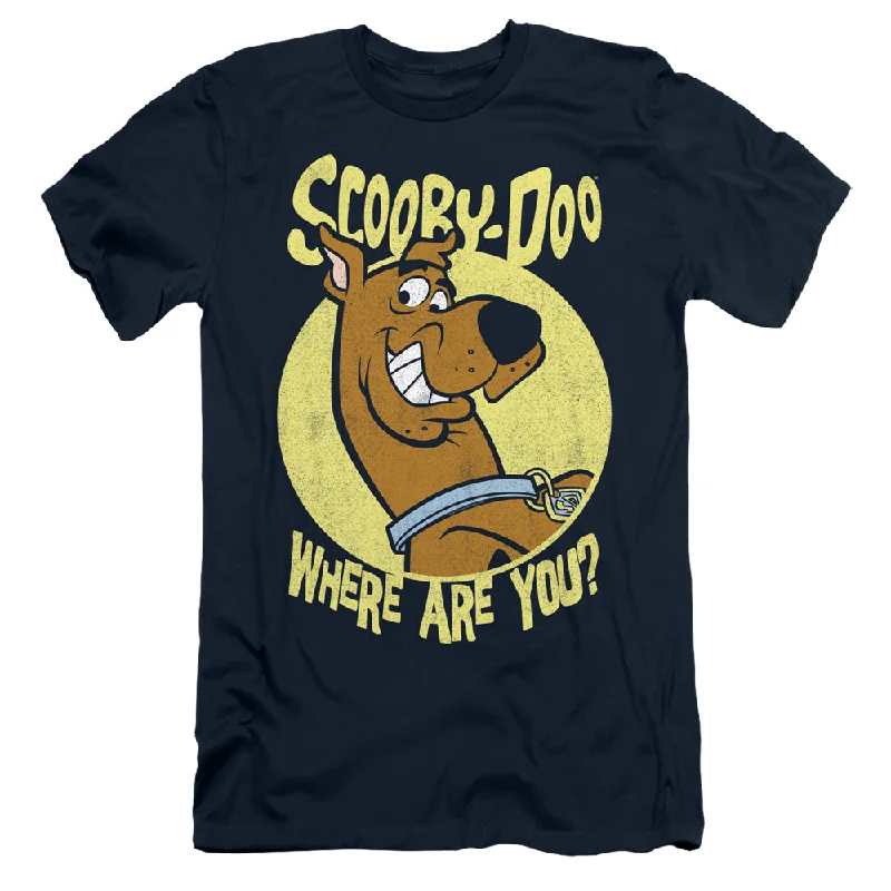 Mega Deal Scooby Doo Slim Fit T-Shirt Where Are You Navy Tee