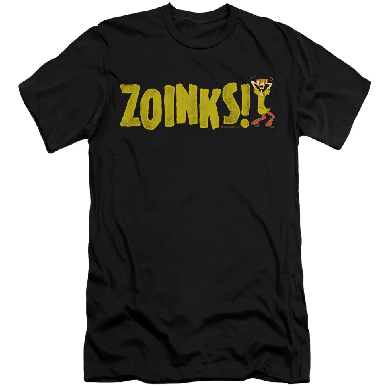 Discount Deals Scooby Doo Slim Fit T-Shirt Zoinks Black Tee