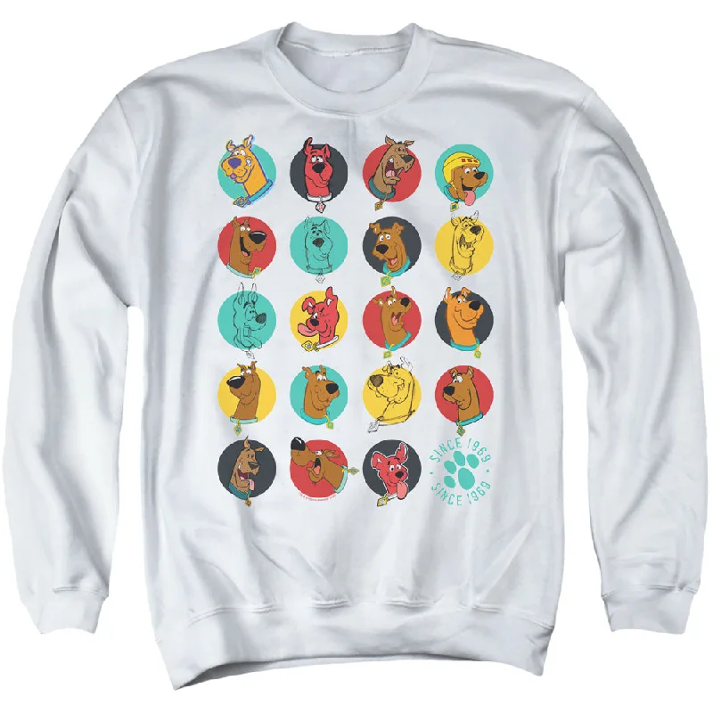 Price Break Scooby Doo Sweatshirt Pop Art White Pullover