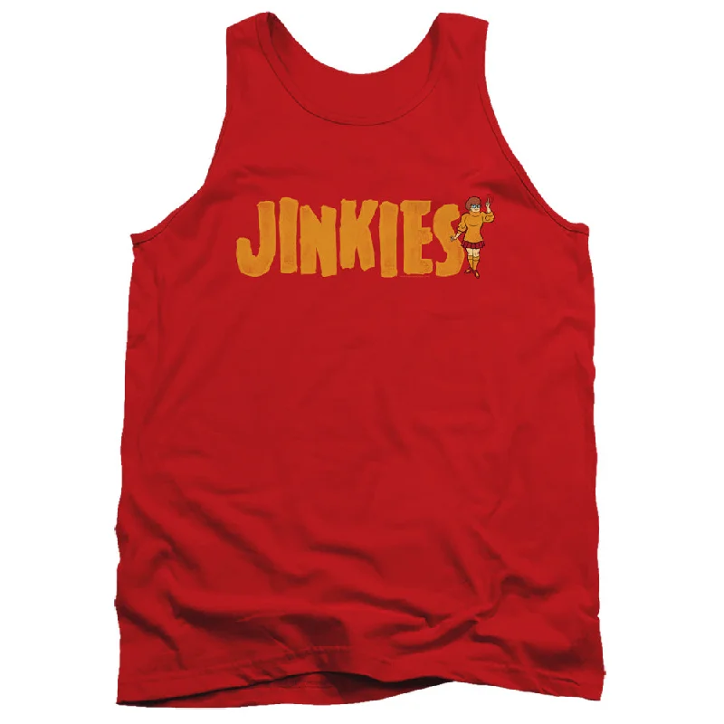 Hurry In Scooby Doo Tanktop Jinkies Red Tank