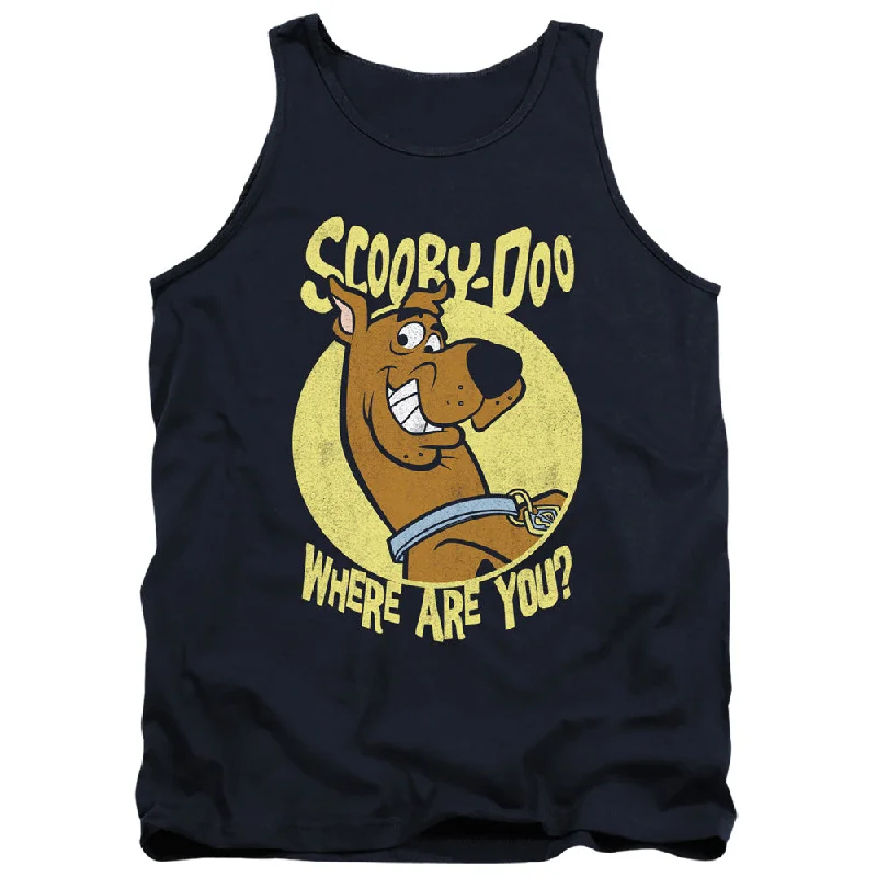 Savings Bonanza Scooby Doo Tanktop Where Are You Navy Tank