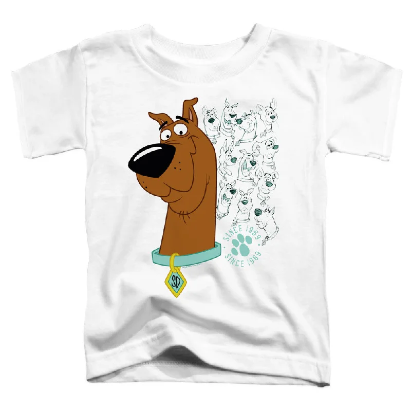 Act Fast Scooby Doo Toddler T-Shirt Evolution White Tee