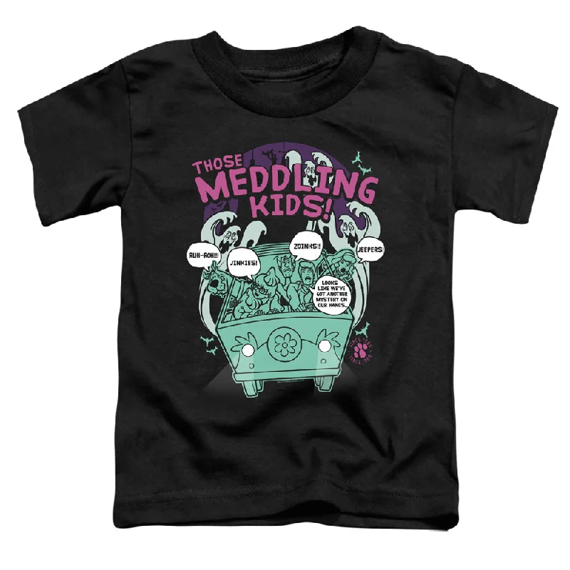 Discount Mania Scooby Doo Toddler T-Shirt Those Meddling Kids Black Tee