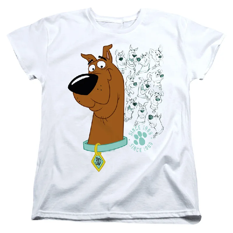 Amazing Deals Scooby Doo Womens T-Shirt Evolution White Tee