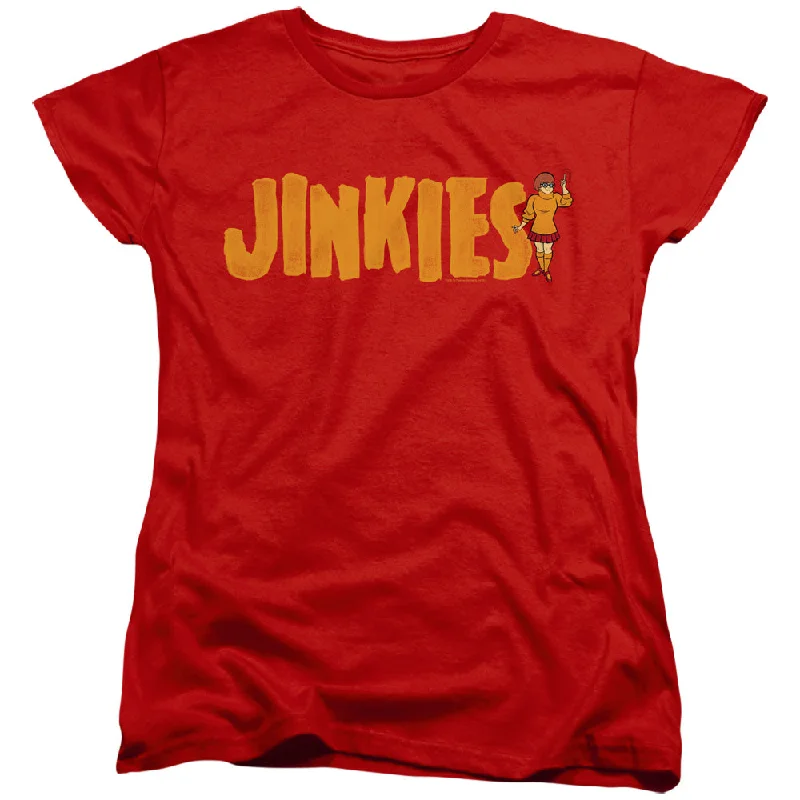 New Deals Scooby Doo Womens T-Shirt Jinkies Red Tee