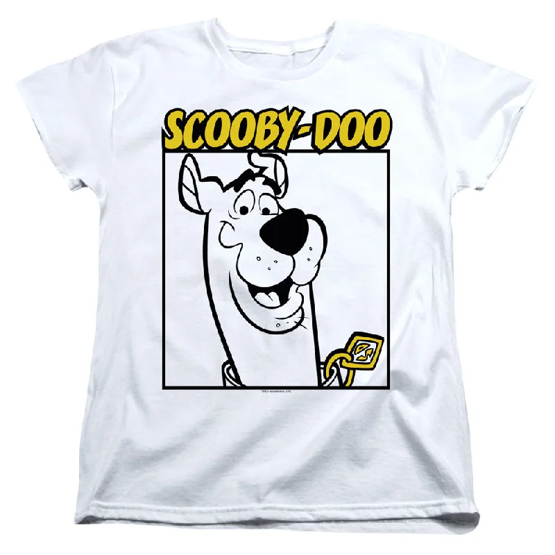 The Best Prices Scooby Doo Womens T-Shirt Sketch White Tee