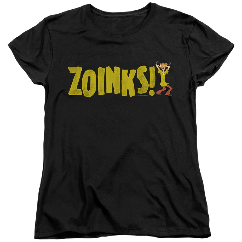Extra Savings Scooby Doo Womens T-Shirt Zoinks Black Tee