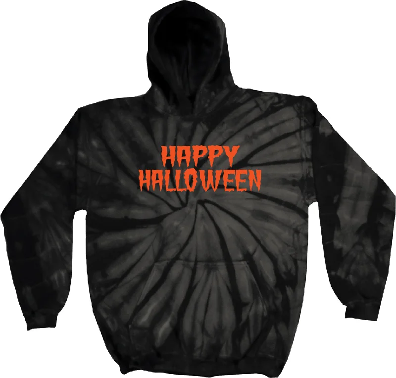 Don't Wait Spooky Happy Halloween Tie Dye Hoodie