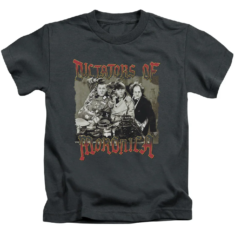 Overstock Three Stooges Boys T-Shirt Dictators of Moronica Charcoal Tee