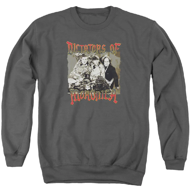 Lowest Price Three Stooges Sweatshirt Dictators of Moronica Charcoal Pullover