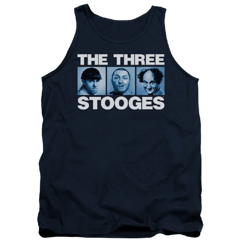 Price Drop Alert Three Stooges Tanktop Headshots Navy Tank