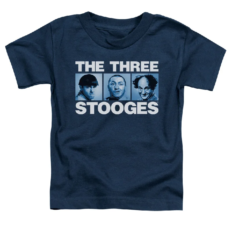 Price Break Three Stooges Toddler T-Shirt Headshots Navy Tee