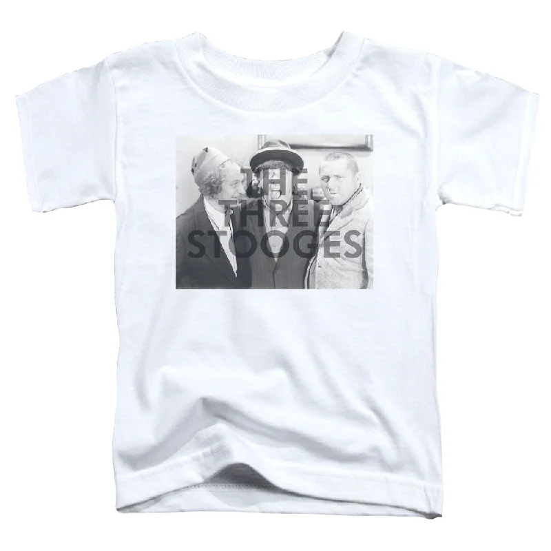 Extra Savings Three Stooges Toddler T-Shirt Watermark White Tee