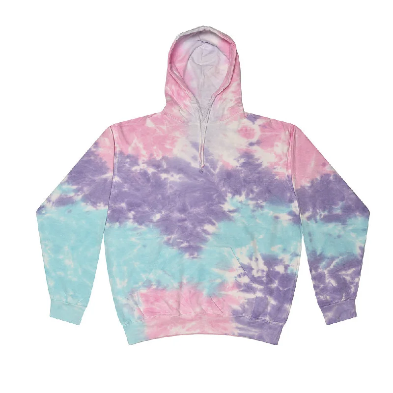 Instant Savings Tie Dye Pullover Multi Color Colorful Cotton Candy Hoodie
