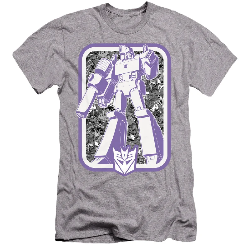 Exclusive Savings Transformers Canvas T-Shirt Megatron Stance Heather Tee