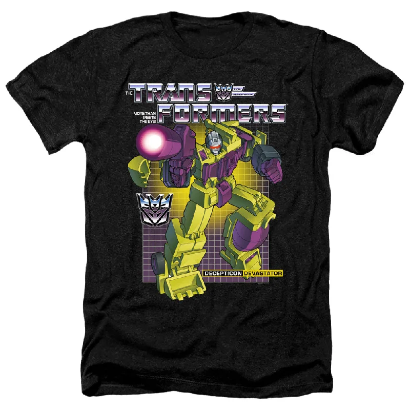 Limited Time Transformers Heather T-Shirt Devastator Black Tee