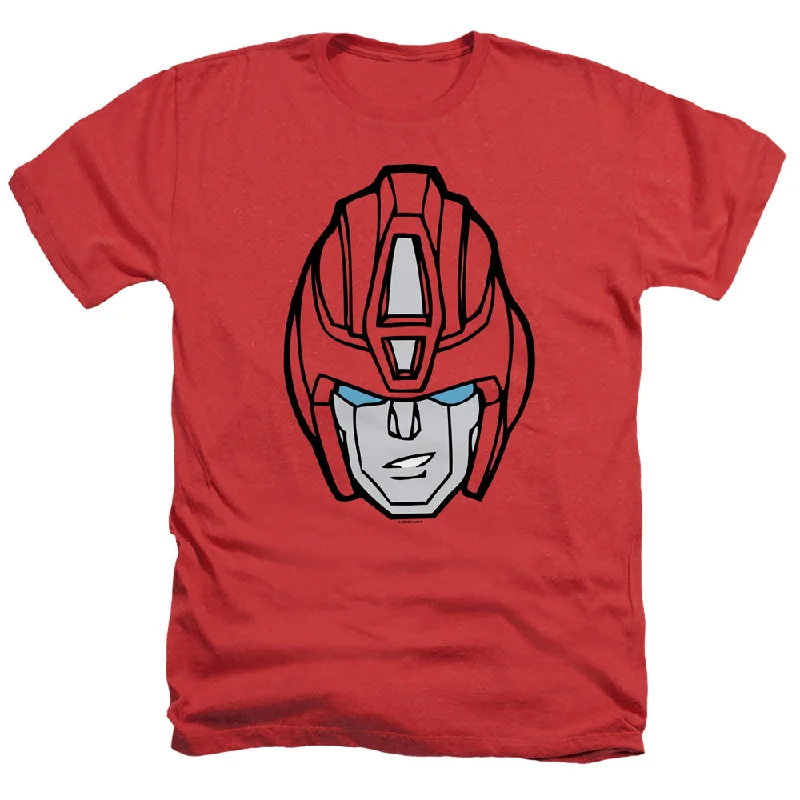 Instant Discount Transformers Heather T-Shirt Hot Rod Face Red Tee