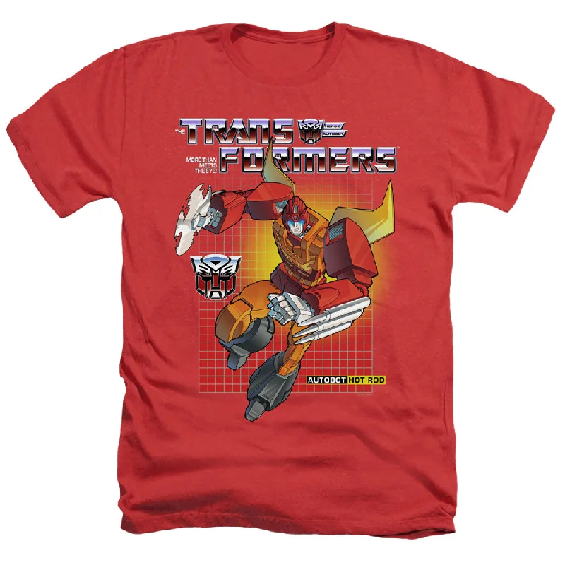 Crazy Deals Transformers Heather T-Shirt Hot Rod Red Tee