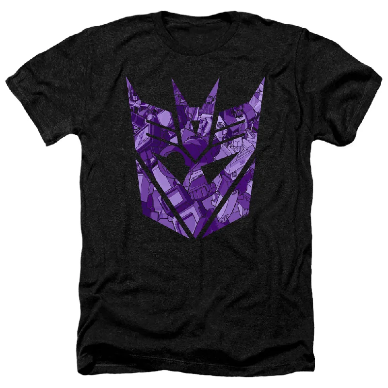 Mega Sale Transformers Heather T-Shirt Imprinted Decepticon Logo Black Tee