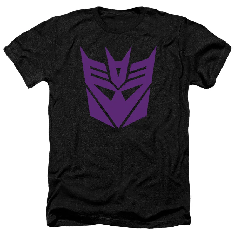 Best Bargains Transformers Heather T-Shirt Purple Decepticon Logo Black Tee