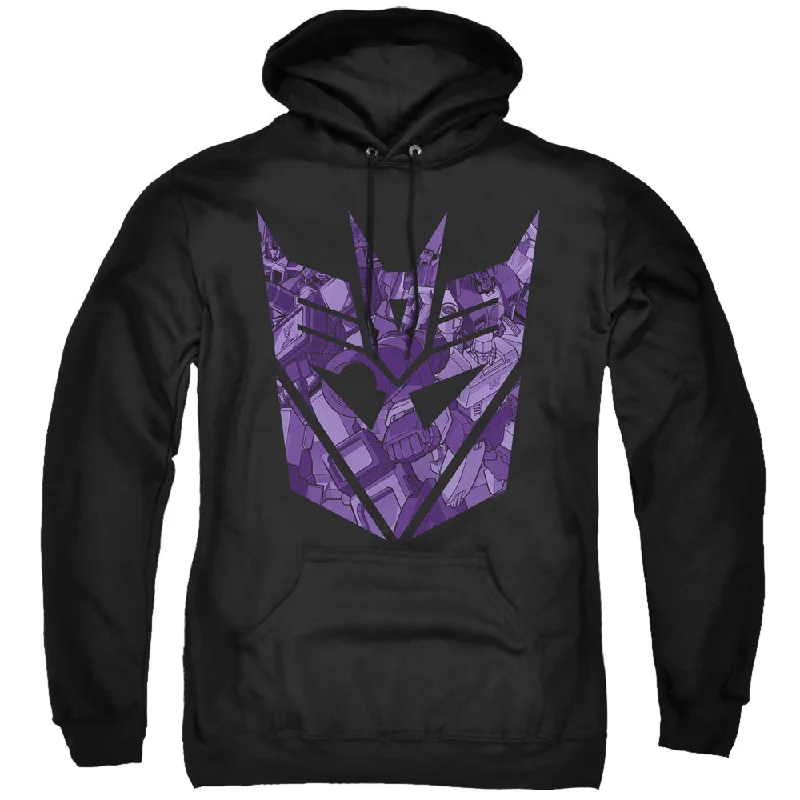 Today Only Transformers Hoodie Imprinted Decepticon Logo Black Hoody