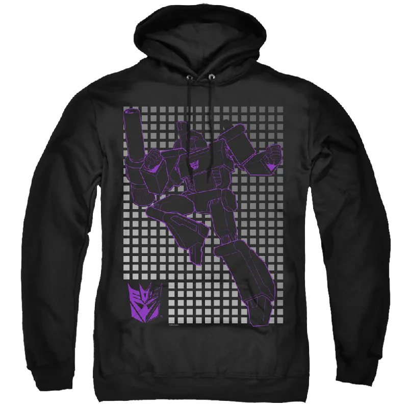 Flash Sale Transformers Hoodie Megatron Grid Black Hoody