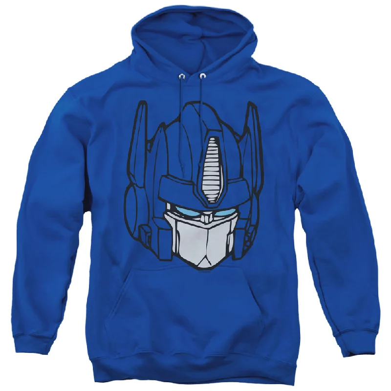 Deal Frenzy Transformers Hoodie Optimus Prime Face Royal Hoody