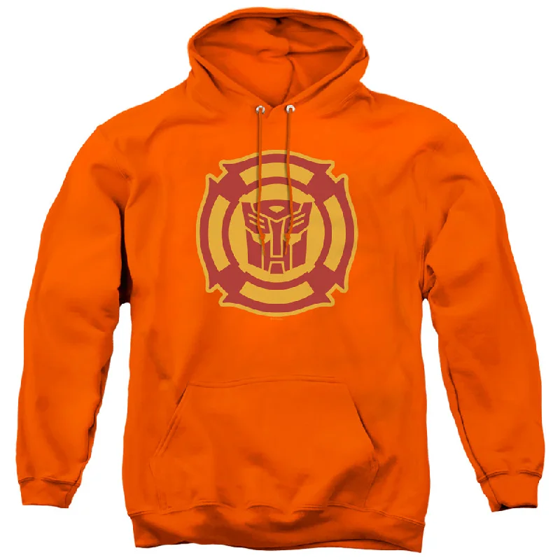 Loyalty Reward Transformers Hoodie Rescue Bots Logo Orange Hoody