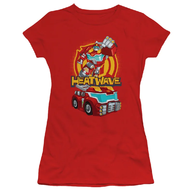 Exclusive Preview Transformers Juniors T-Shirt Heatwave Red Tee
