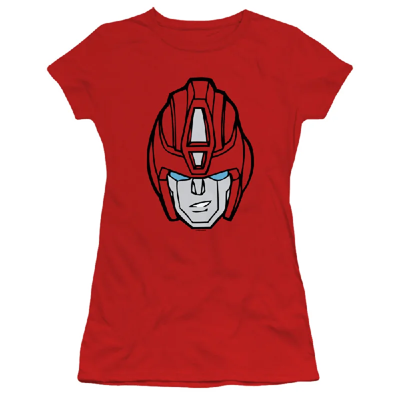 Midnight Madness Transformers Juniors T-Shirt Hot Rod Face Red Tee