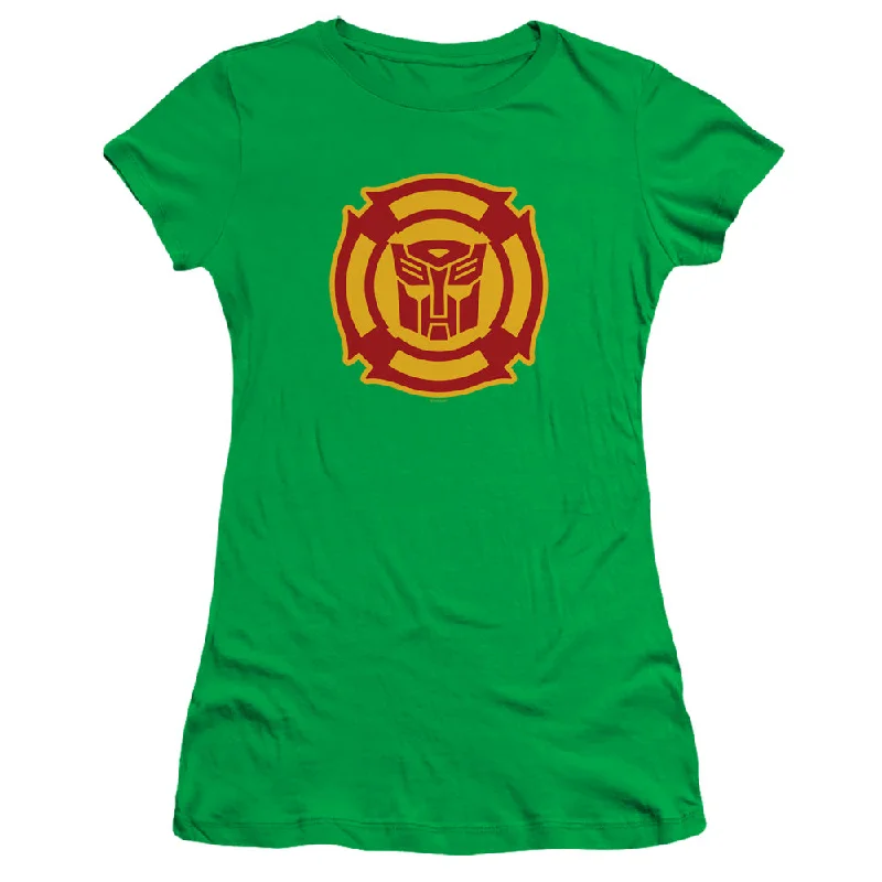 Buy More, Save More Transformers Juniors T-Shirt Rescue Bots Logo Kelly Tee