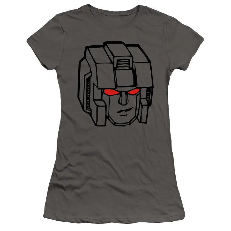 Limited Time Transformers Juniors T-Shirt Starscream Face Charcoal Premium Tee