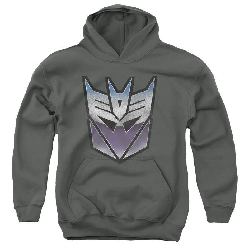 While Supplies Last Transformers Kids Hoodie Blue and Purple Decepticon Charcoal Hoody