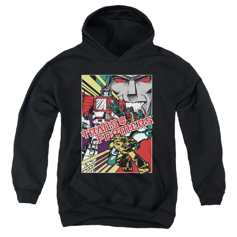 Savings Alert Transformers Kids Hoodie Comic Poster Black Hoody