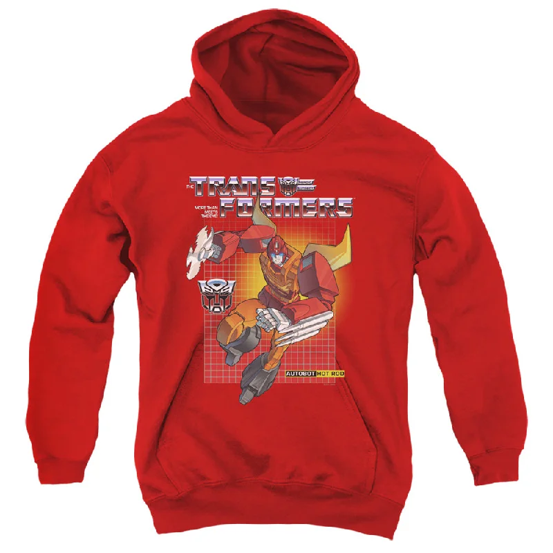 Discount Deals Transformers Kids Hoodie Hot Rod Red Hoody