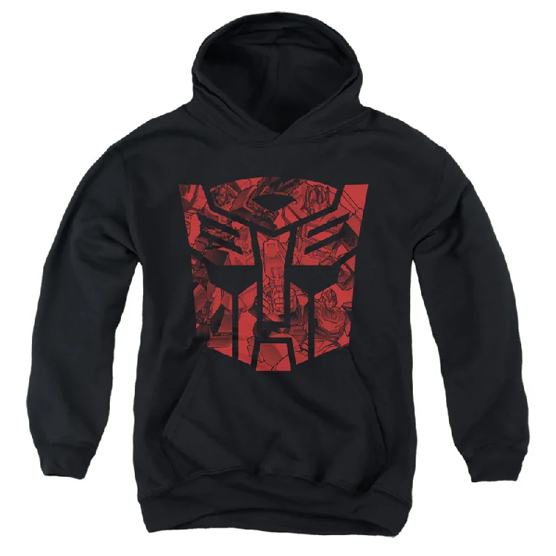 Massive Deals Transformers Kids Hoodie Imprinted Autobot Logo Black Hoody