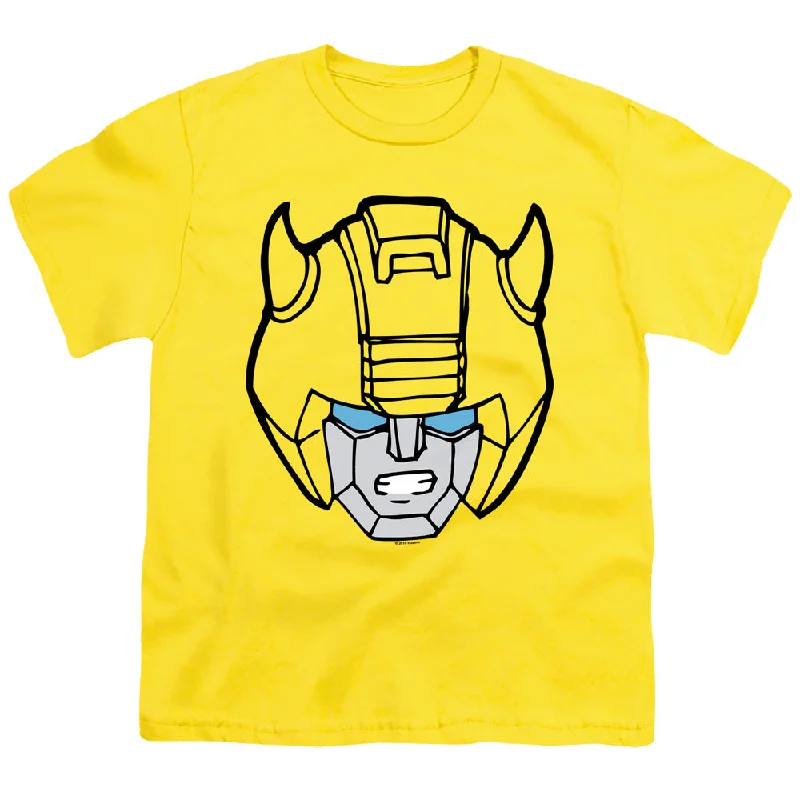 Special Offer Transformers Kids T-Shirt Bumblebee Face Yellow Tee