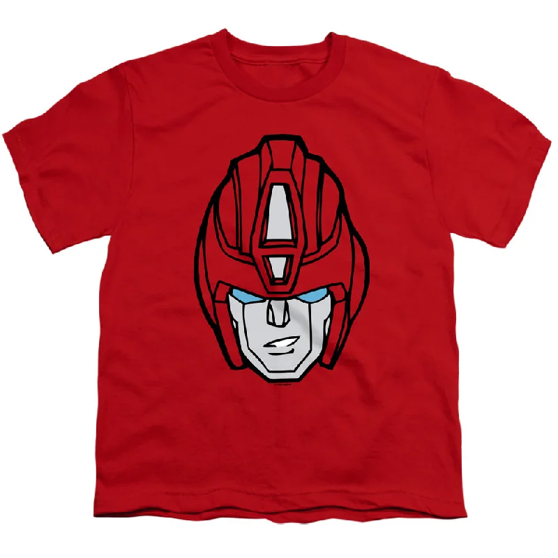 Price Cut Transformers Kids T-Shirt Hot Rod Face Red Tee