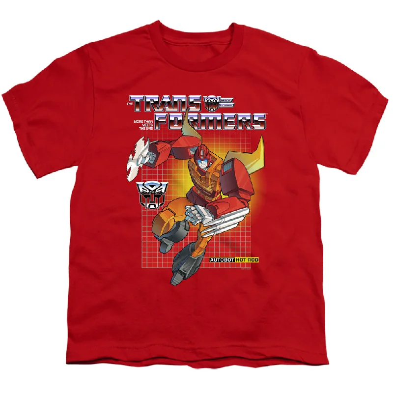 Fantastic Offers Transformers Kids T-Shirt Hot Rod Red Tee
