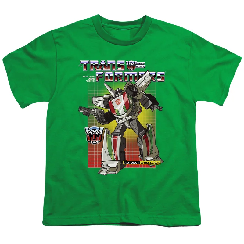 Special Promotion Transformers Kids T-Shirt Wheeljack Kelly Tee